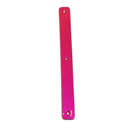 leather strap 14 mm metallic fuchsia / turquoise 