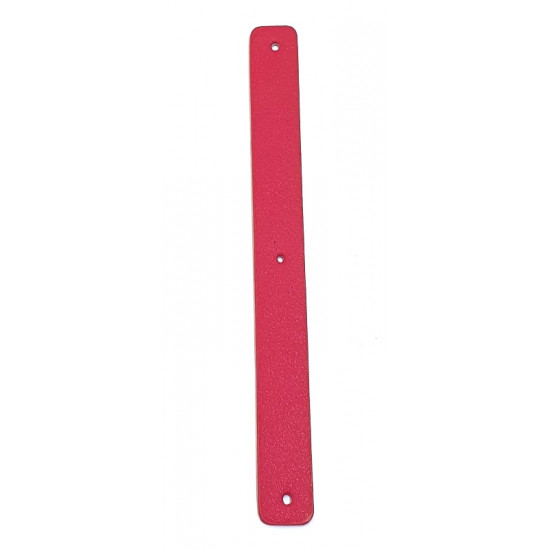 Leather strap 14 mm turquoise / pink