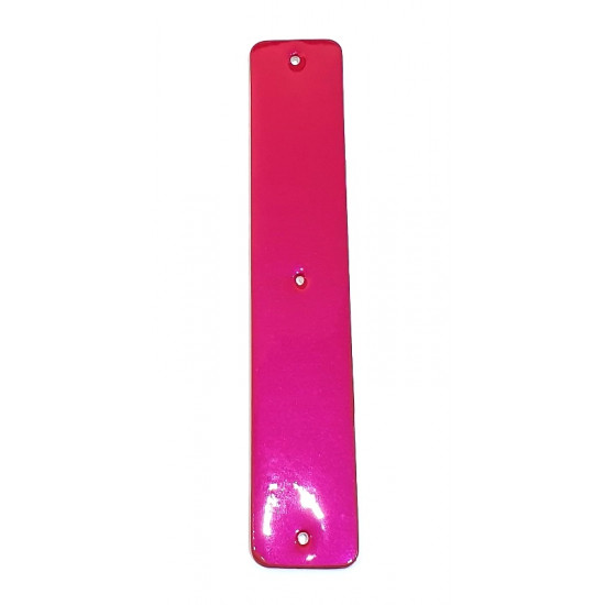 Cuir 25 mm fushia métallisé/turquoise