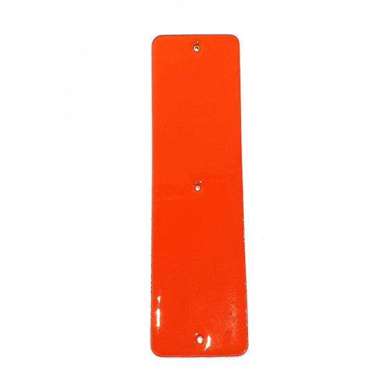 Leather strap 40 mm Metallic blue / red