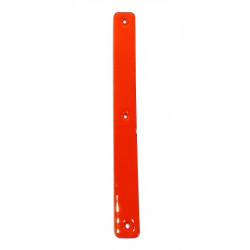 Leather Strap 14 mm red / metallic blue