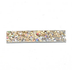 Cuir pour bague pailleté/blanc