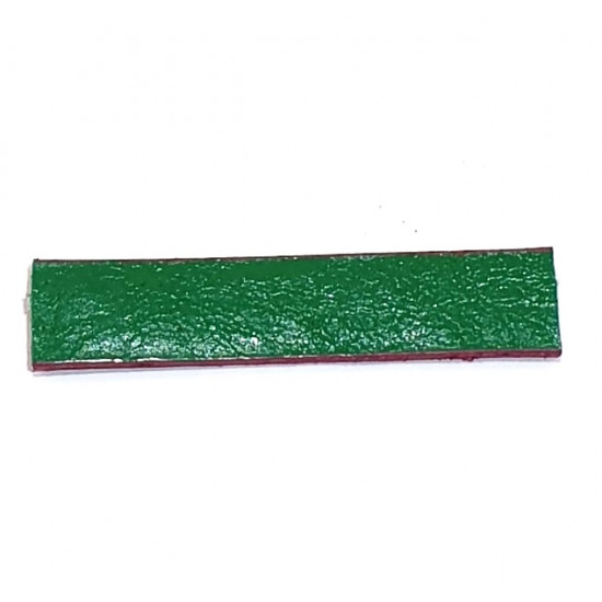 Cuir pour bague vert/rose