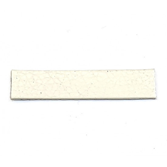 Cuir pour bague pailleté/blanc