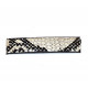 Cuir pour bague noir/serpent