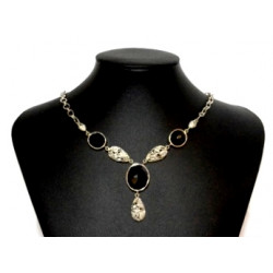 Sterling Silver Black Onyx Necklace