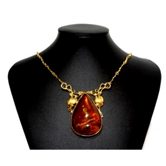 Vermeil Amber Necklace