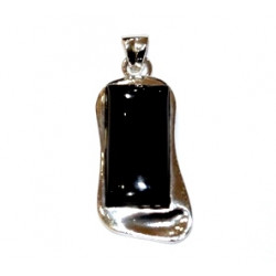 Sterling Silver Black Onyx Pendant P104-52