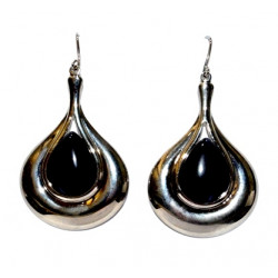 black cat eye earrings