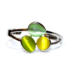 cat eye bracelet green