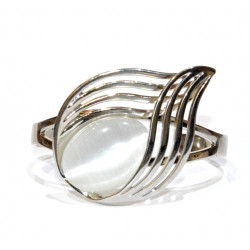 bracelet oeil de chat blanc