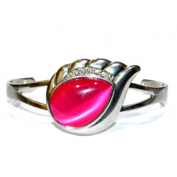 cat eye bracelet pink