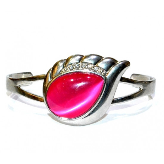 cat eye bracelet pink