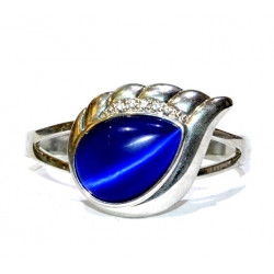 cat eye bracelet blue