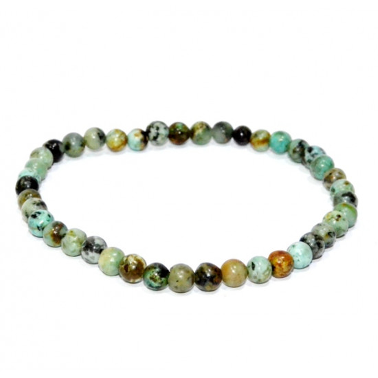 African Turquoise Bracelet 4mm