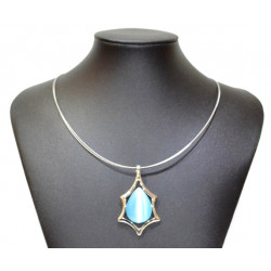 necklace cats eye blue