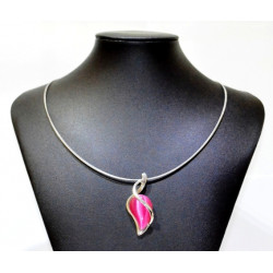 necklace cats eye pink