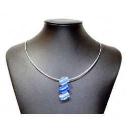necklace cats eye blue