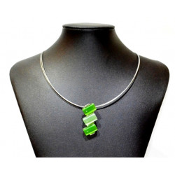 necklace cats eye green