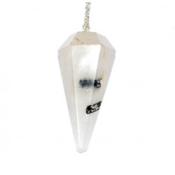 quartz and tourmaline pendulum