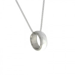 White ceramic necklace cera02