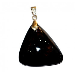 mentogochole obsidian pendant