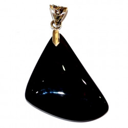 mentogochole obsidian pendant