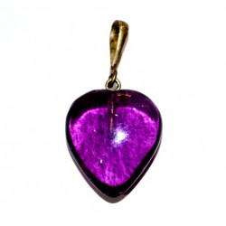 fluorite heart pendant