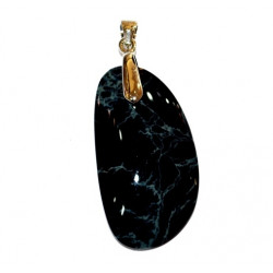 spider obsidian pendant