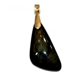 mentogochole obsidian pendant