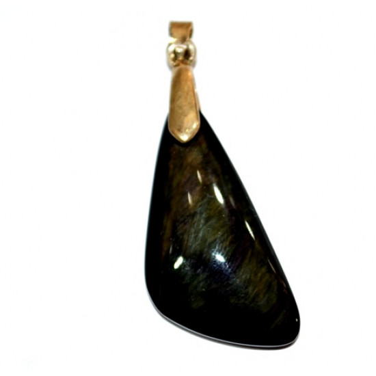 mentogochole obsidian pendant