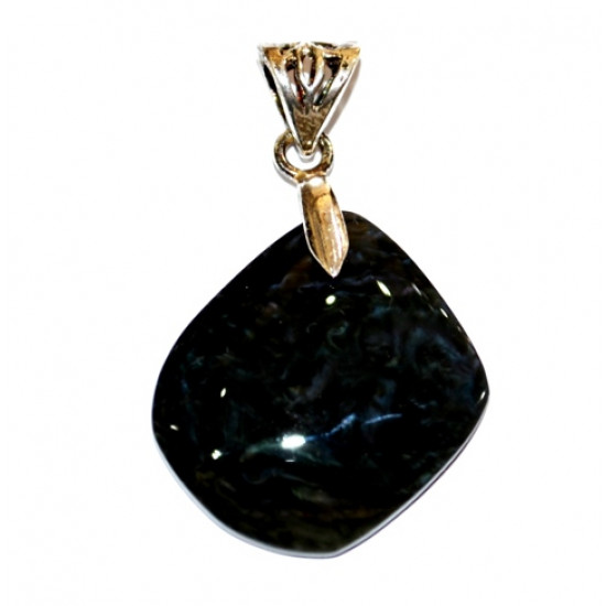 mentogochole obsidian pendant