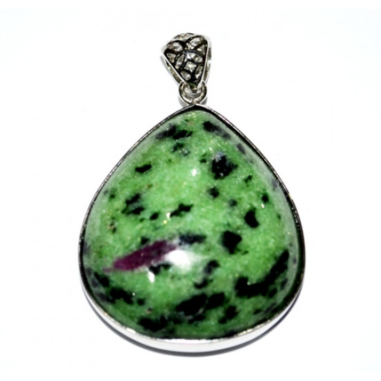 Fuchsite ruby pendant