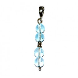 Sterling Silver Blue Topaz Pendant P26-00