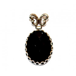 Sterling Silver Black Onyx Pendant P42-001