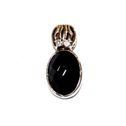 Sterling Silver Black Onyx Pendant P30-003