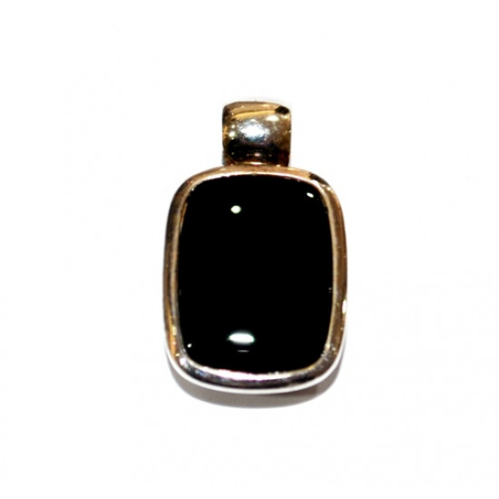 Sterling Silver Black Onyx Pendant P38-001