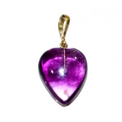 fluorite heart pendant