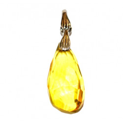 pendentif ambre facetté P44-00