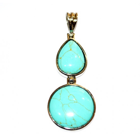 howlite pendant