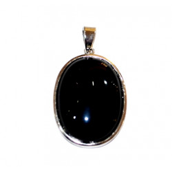 Sterling Silver black onyx pendant