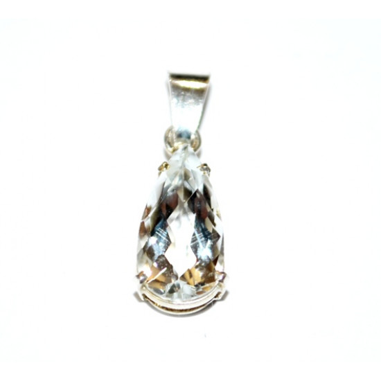 Sterling Silver aquamarine pendant