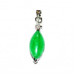 Sterling Silver jade pendant