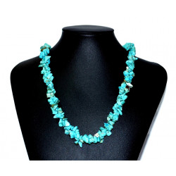 Turquoise chip necklace