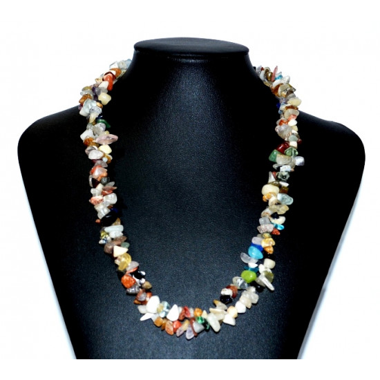 chips multi-stone necklace