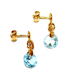 blue topaz earrings