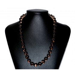 smoky quartz necklace 10mm