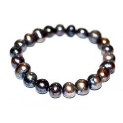 Black cultured pearl bracelet