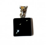 Sterling Silver Black Onyx Pendant P10-00