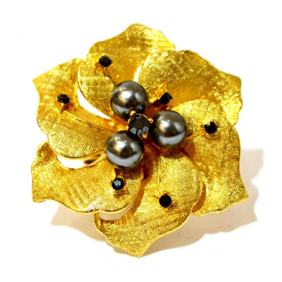gold cleo ring